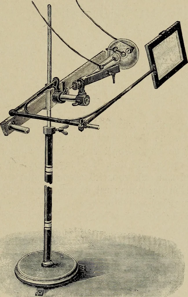 An illustration from Röntgentechniek : therapeutische beteekenis der "X" -stralen en der stoomen van hooge fréquentie, 1904, leaf 58