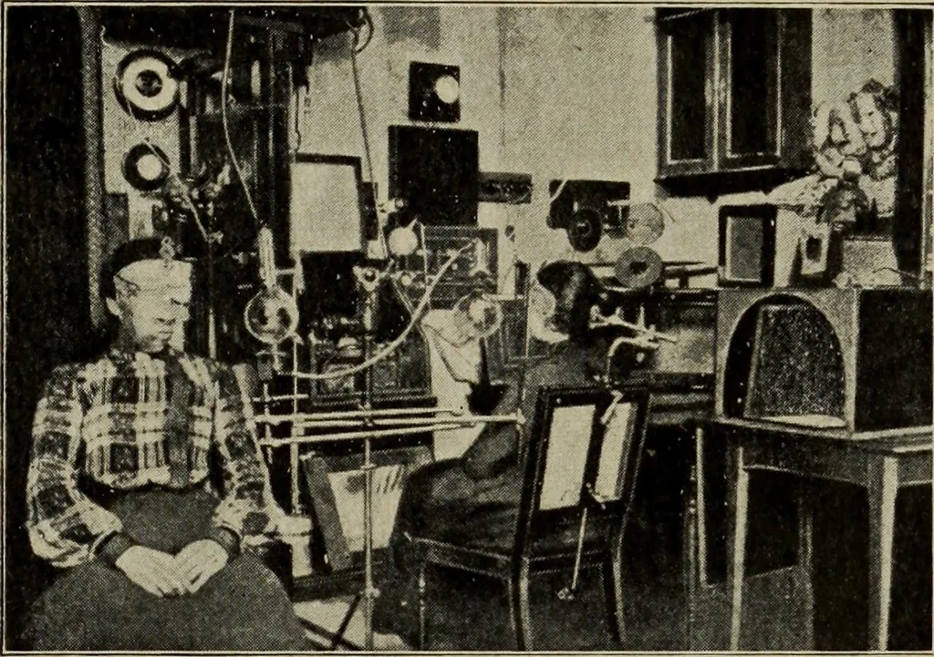 An illustration from Röntgentechniek : therapeutische beteekenis der "X" -stralen en der stoomen van hooge fréquentie, 1904, leaf 96