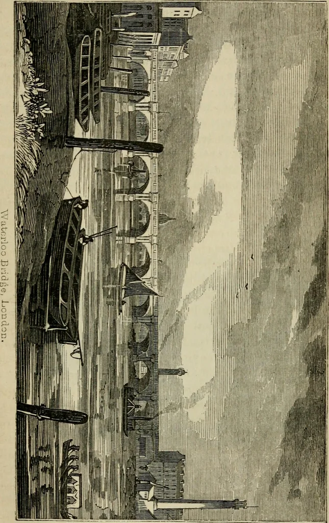An illustration from The roads and railroads, vehicles, and modes of travelling, of ancient and modern countries; with accounts of bridges, tunnels, and canals, in various parts of the world .., 1839, leaf 122