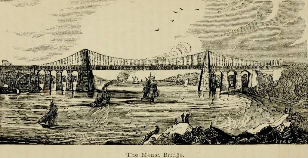 An illustration from The roads and railroads, vehicles, and modes of travelling, of ancient and modern countries; with accounts of bridges, tunnels, and canals, in various parts of the world .., 1839, leaf 142