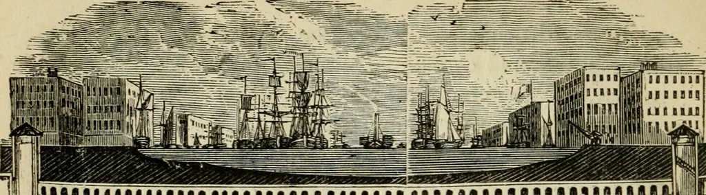An illustration from The roads and railroads, vehicles, and modes of travelling, of ancient and modern countries; with accounts of bridges, tunnels, and canals, in various parts of the world .., 1839, leaf 159