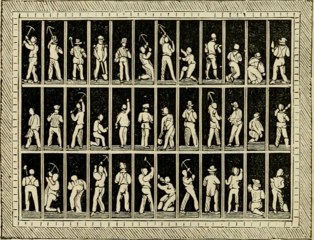 An illustration from The roads and railroads, vehicles, and modes of travelling, of ancient and modern countries; with accounts of bridges, tunnels, and canals, in various parts of the world .., 1839, leaf 179