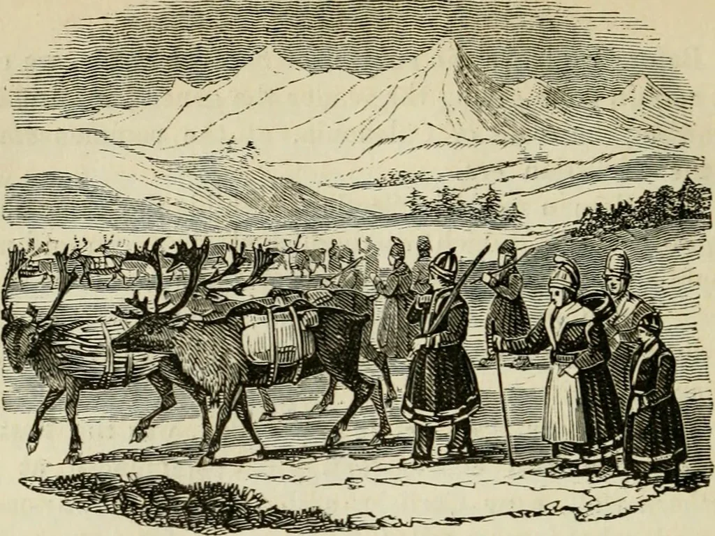 An illustration from The roads and railroads, vehicles, and modes of travelling, of ancient and modern countries; with accounts of bridges, tunnels, and canals, in various parts of the world .., 1839, leaf 201