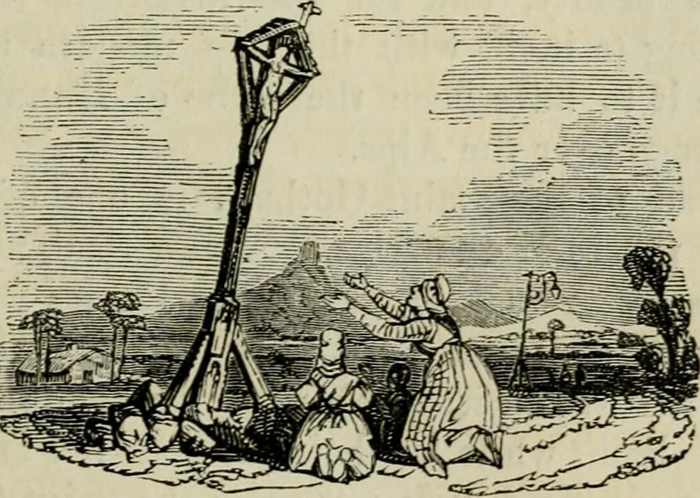 An illustration from The roads and railroads, vehicles, and modes of travelling, of ancient and modern countries; with accounts of bridges, tunnels, and canals, in various parts of the world .., 1839, leaf 228
