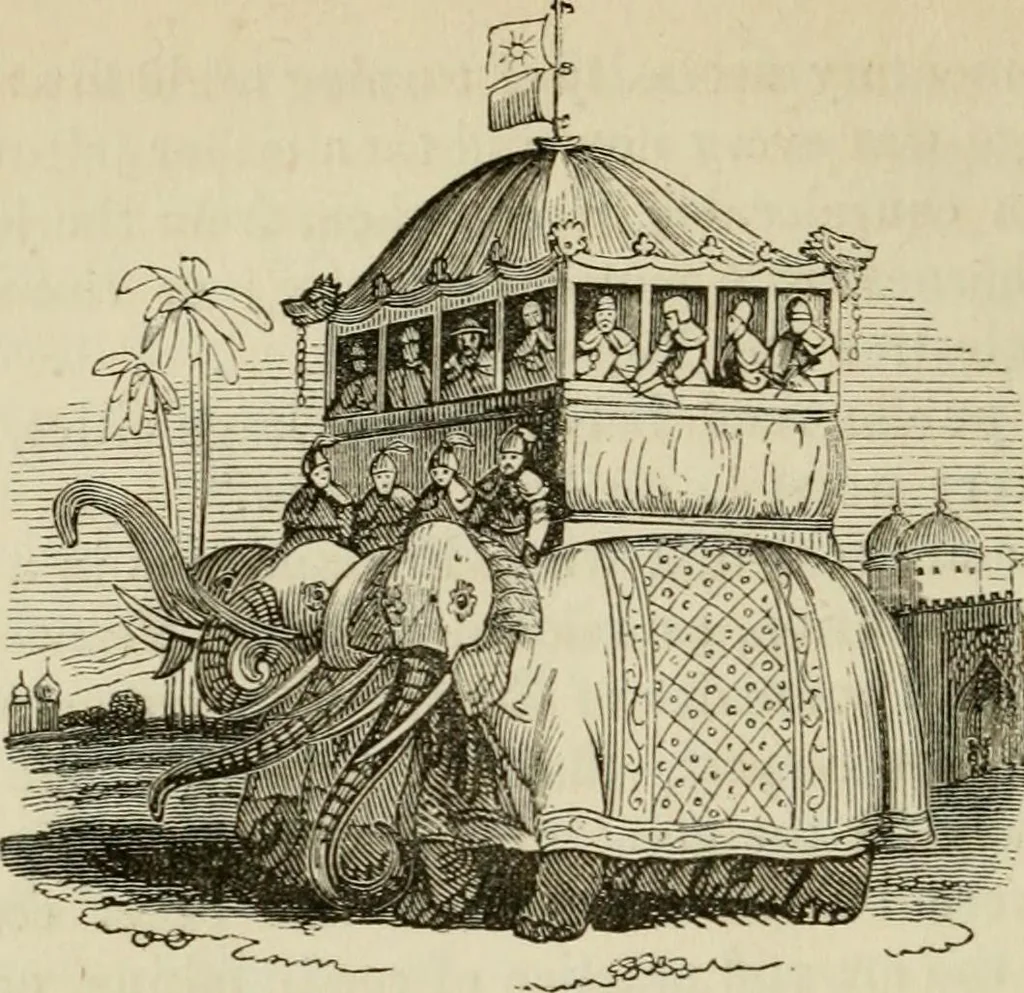 An illustration from The roads and railroads, vehicles, and modes of travelling, of ancient and modern countries; with accounts of bridges, tunnels, and canals, in various parts of the world .., 1839, leaf 239