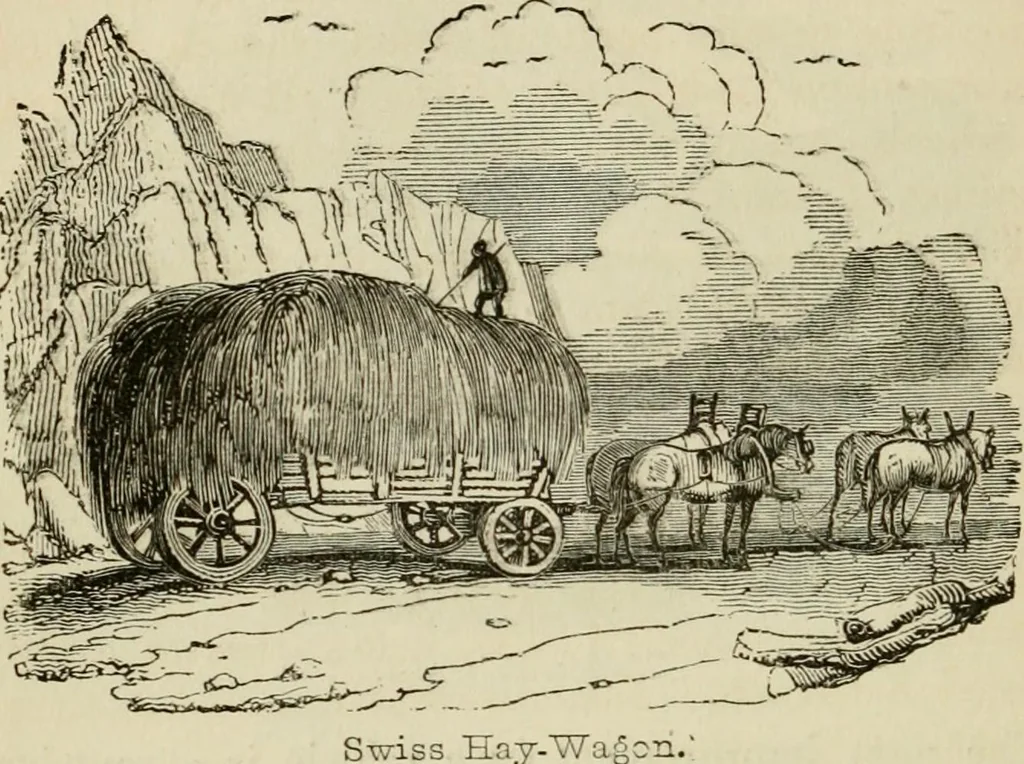 An illustration from The roads and railroads, vehicles, and modes of travelling, of ancient and modern countries; with accounts of bridges, tunnels, and canals, in various parts of the world .., 1839, leaf 247