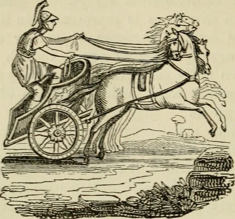 An illustration from The roads and railroads, vehicles, and modes of travelling, of ancient and modern countries; with accounts of bridges, tunnels, and canals, in various parts of the world .., 1839, leaf 249