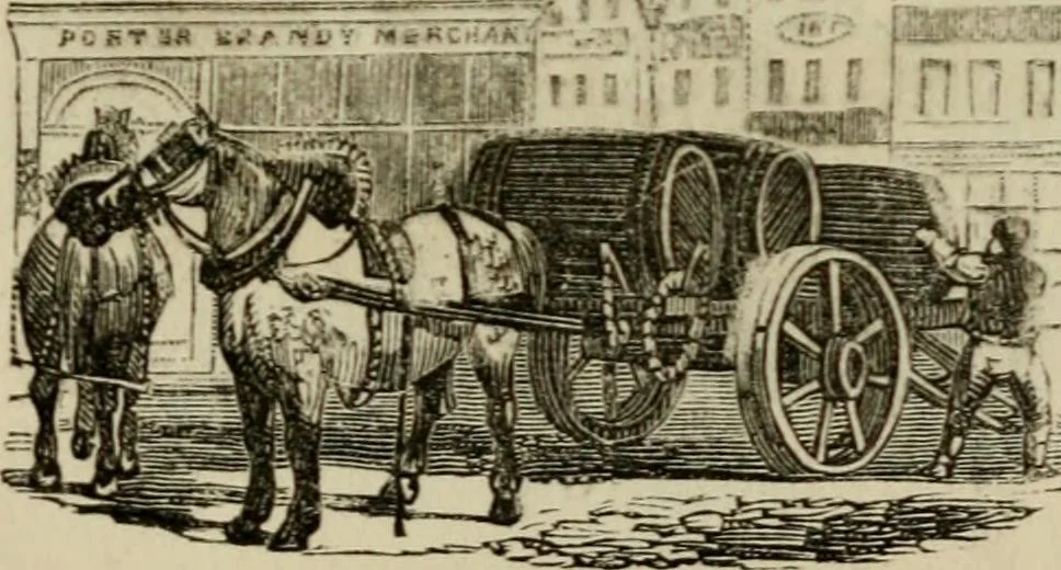 An illustration from The roads and railroads, vehicles, and modes of travelling, of ancient and modern countries; with accounts of bridges, tunnels, and canals, in various parts of the world .., 1839, leaf 258