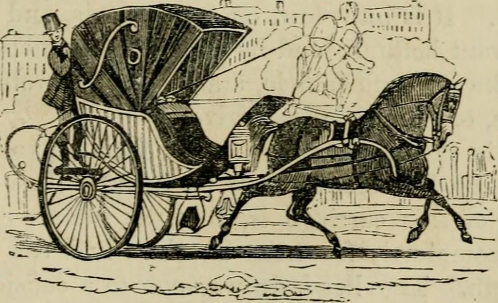 An illustration from The roads and railroads, vehicles, and modes of travelling, of ancient and modern countries; with accounts of bridges, tunnels, and canals, in various parts of the world .., 1839, leaf 260