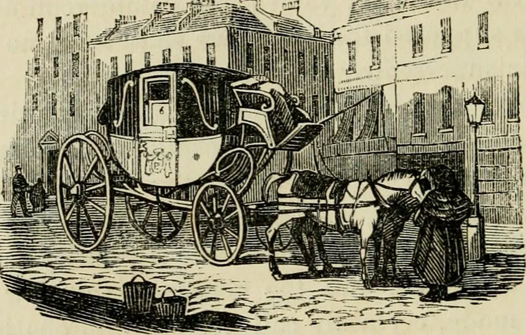 An illustration from The roads and railroads, vehicles, and modes of travelling, of ancient and modern countries; with accounts of bridges, tunnels, and canals, in various parts of the world .., 1839, leaf 267