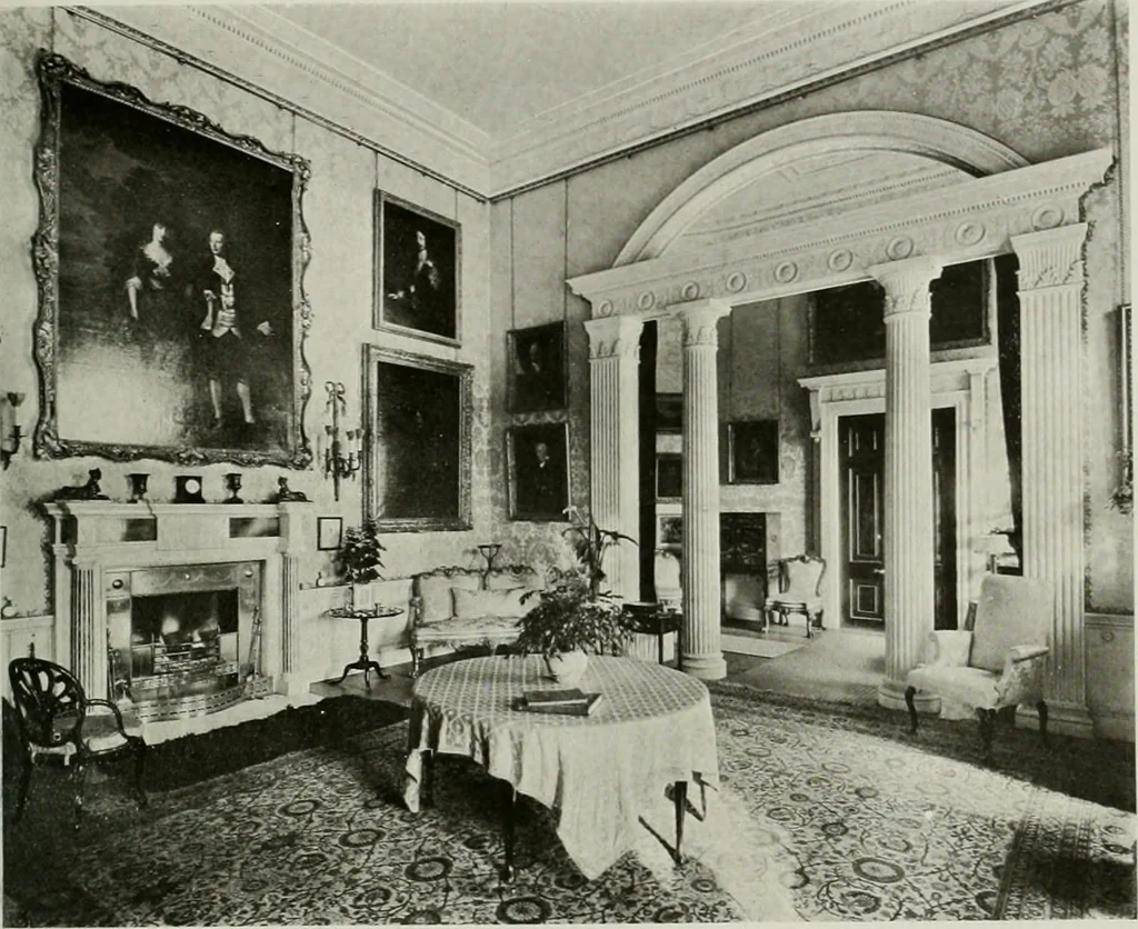 An illustration from Robert Adam & his brothers : their lives, work & influence on English architecture, decoration and furniture, 1915, leaf 140