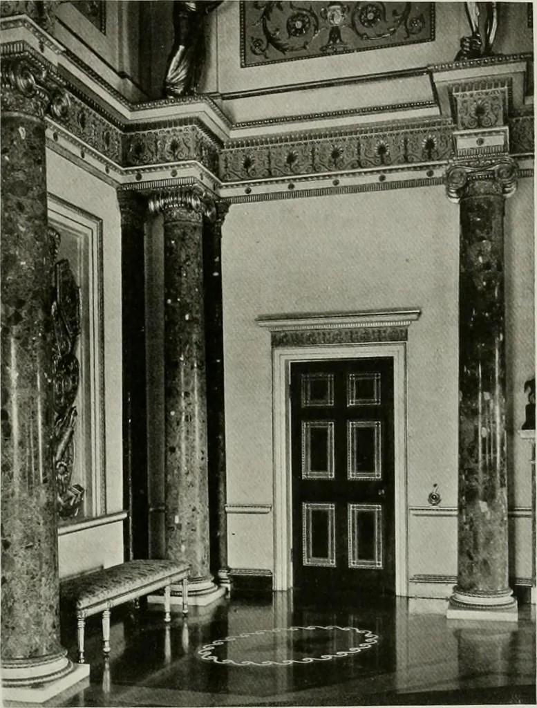An illustration from Robert Adam & his brothers : their lives, work & influence on English architecture, decoration and furniture, 1915, leaf 186