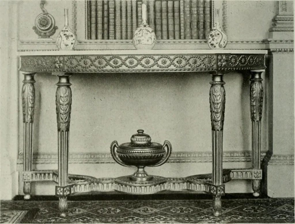 An illustration from Robert Adam & his brothers : their lives, work & influence on English architecture, decoration and furniture, 1915, leaf 213