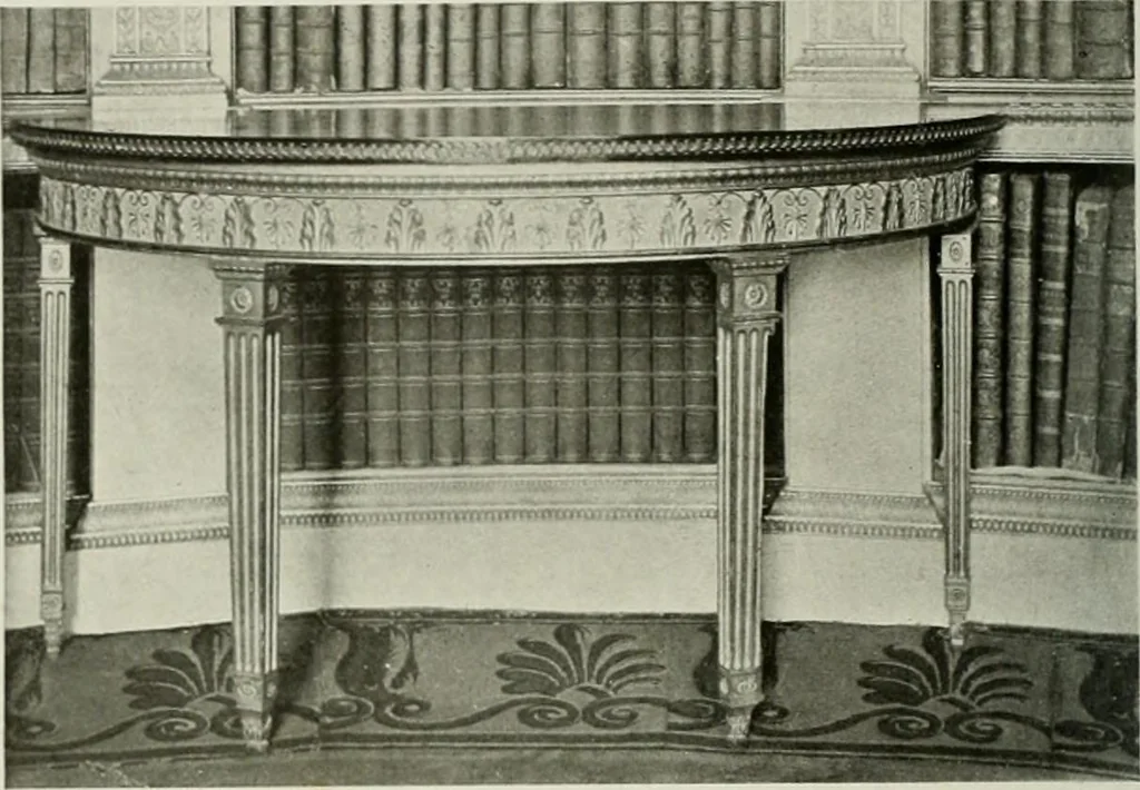 An illustration from Robert Adam & his brothers : their lives, work & influence on English architecture, decoration and furniture, 1915, leaf 219