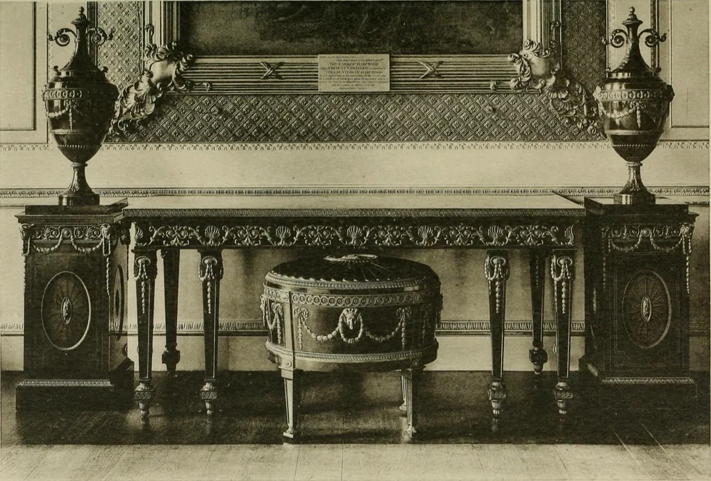An illustration from Robert Adam & his brothers : their lives, work & influence on English architecture, decoration and furniture, 1915, leaf 252