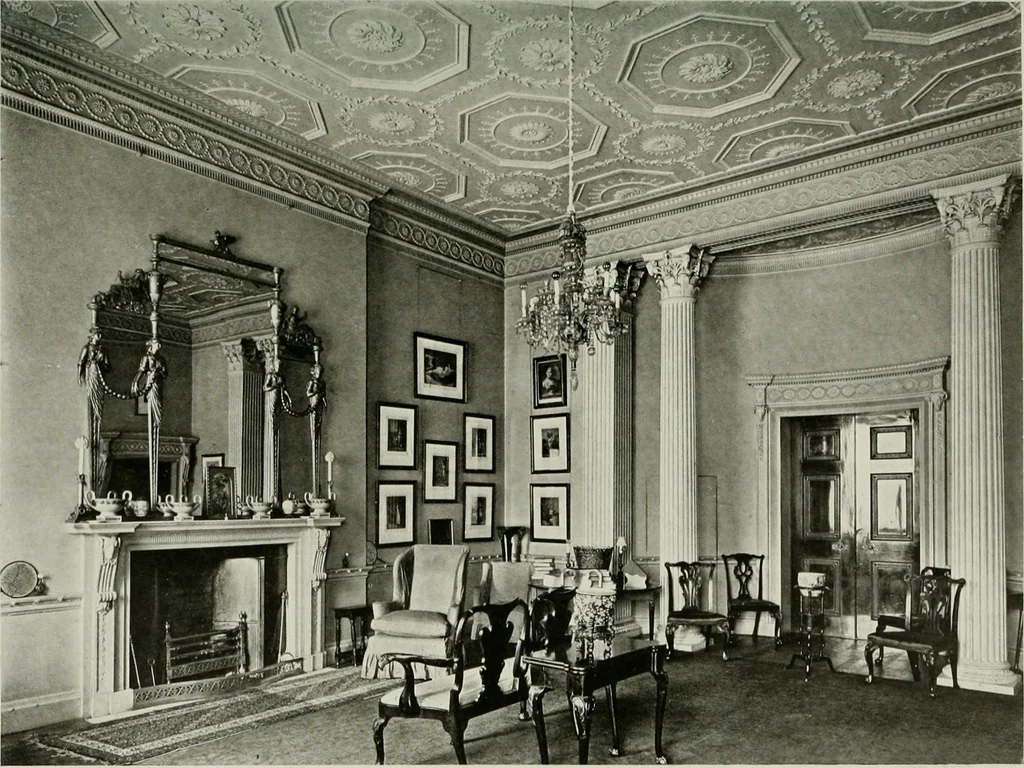An illustration from Robert Adam & his brothers : their lives, work & influence on English architecture, decoration and furniture, 1915, leaf 296