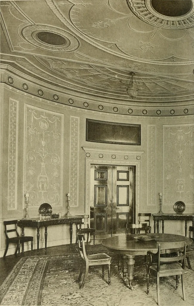 An illustration from Robert Adam & his brothers : their lives, work & influence on English architecture, decoration and furniture, 1915, leaf 299