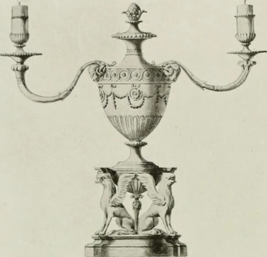 An illustration from Robert Adam & his brothers : their lives, work & influence on English architecture, decoration and furniture, 1915, leaf 87