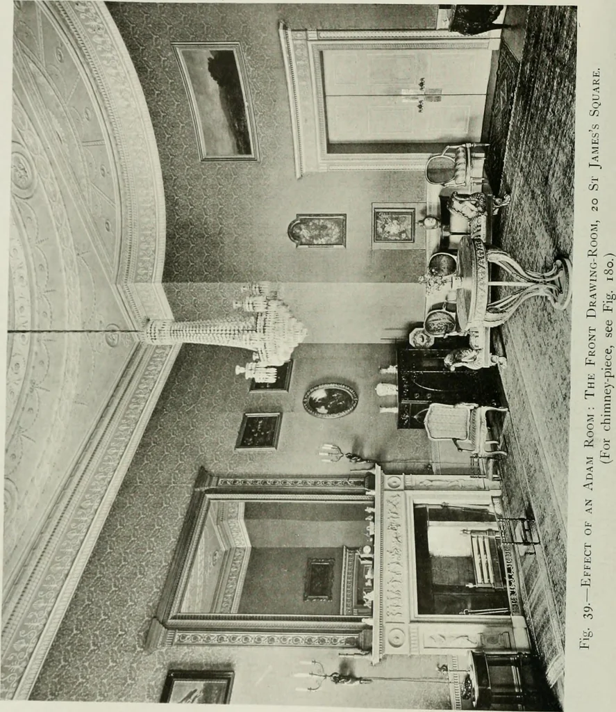 An illustration from Robert Adam & his brothers : their lives, work & influence on English architecture, decoration and furniture, 1915, leaf 89