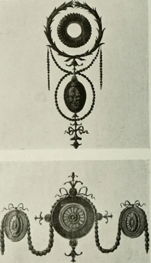 An illustration from Robert Adam & his brothers : their lives, work & influence on English architecture, decoration and furniture, 1915, leaf 93