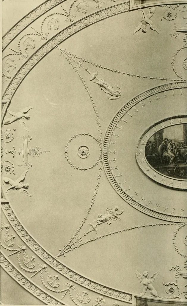 An illustration from Robert Adam & his brothers : their lives, work & influence on English architecture, decoration and furniture, 1915, leaf 99