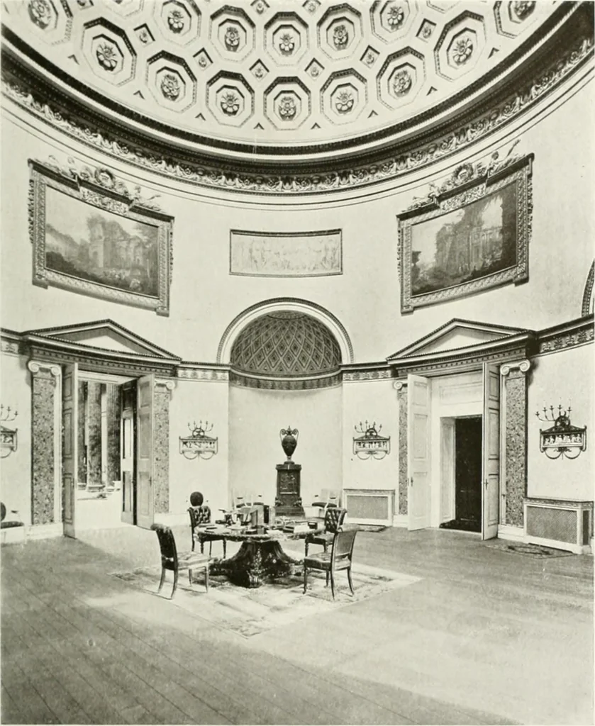 An illustration from Robert Adam & his brothers; their lives, work & influence on English architecture, decoration and furniture, 1916, leaf 128