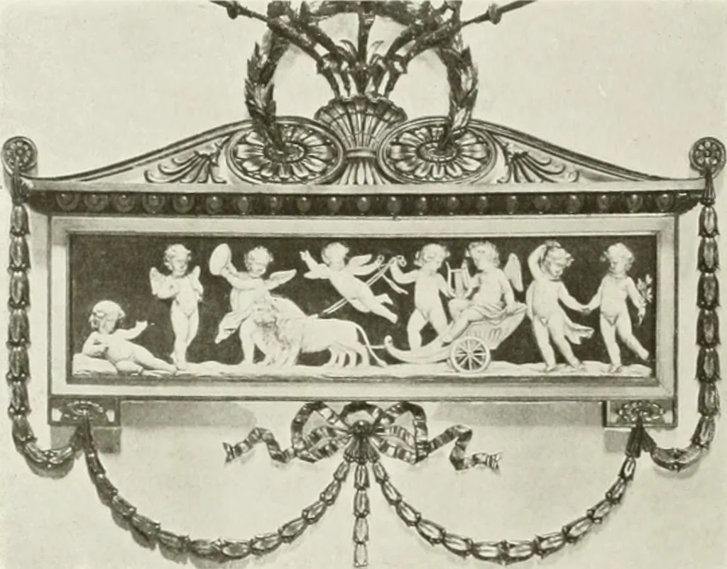 An illustration from Robert Adam & his brothers; their lives, work & influence on English architecture, decoration and furniture, 1916, leaf 129