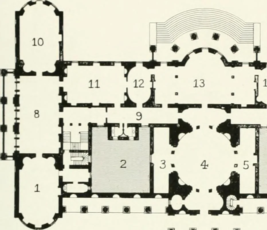 An illustration from Robert Adam & his brothers; their lives, work & influence on English architecture, decoration and furniture, 1916, leaf 262