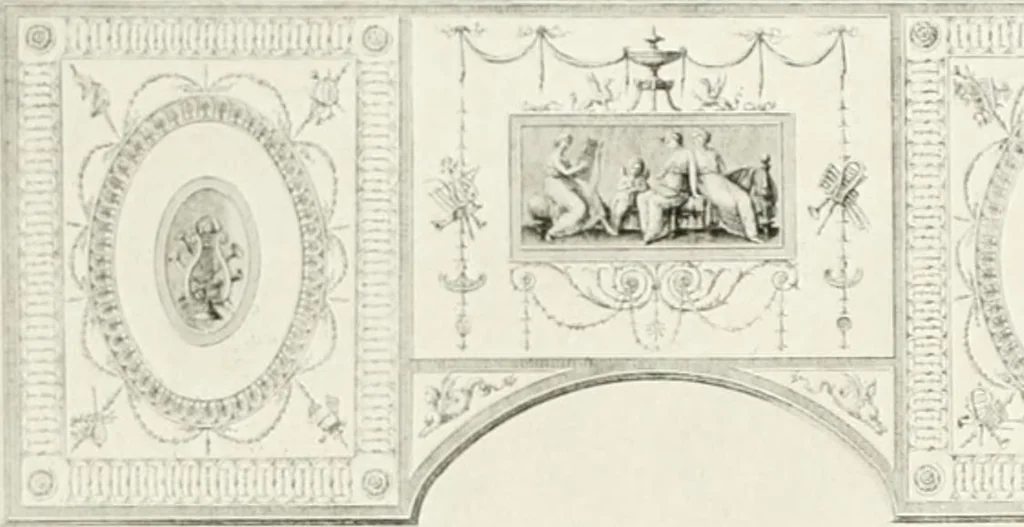 An illustration from Robert Adam & his brothers; their lives, work & influence on English architecture, decoration and furniture, 1916, leaf 282