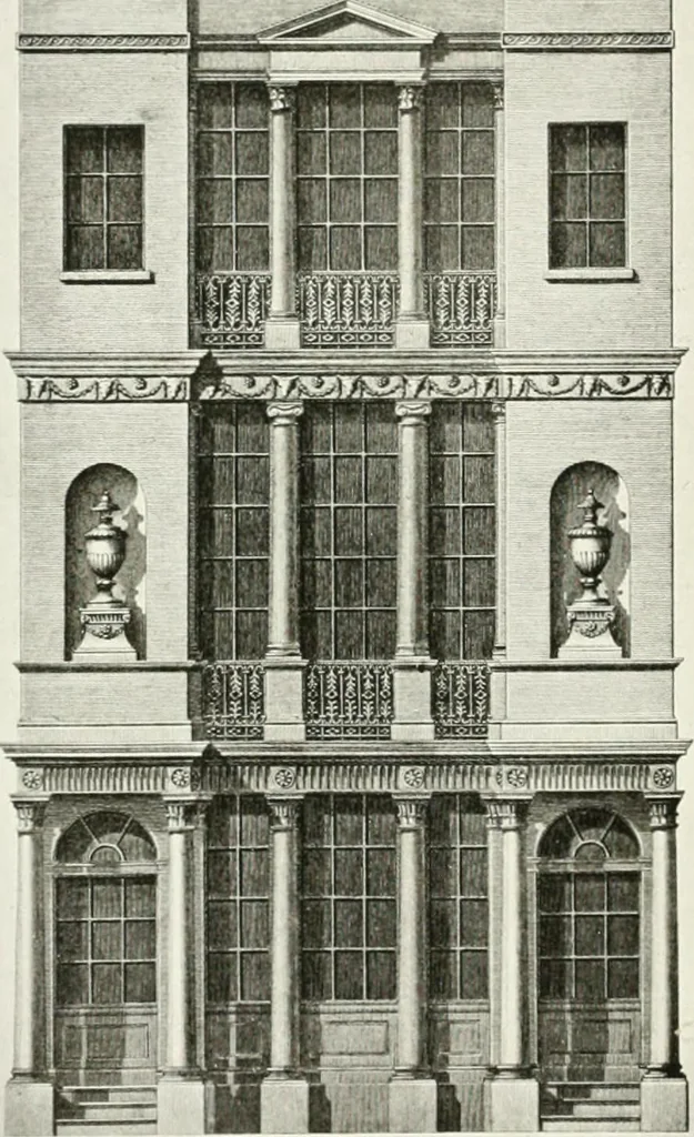 An illustration from Robert Adam & his brothers; their lives, work & influence on English architecture, decoration and furniture, 1916, leaf 285