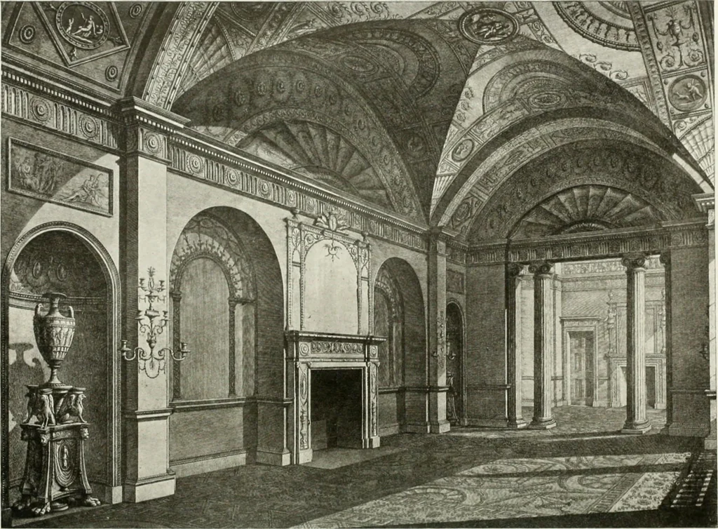 An illustration from Robert Adam & his brothers; their lives, work & influence on English architecture, decoration and furniture, 1916, leaf 295