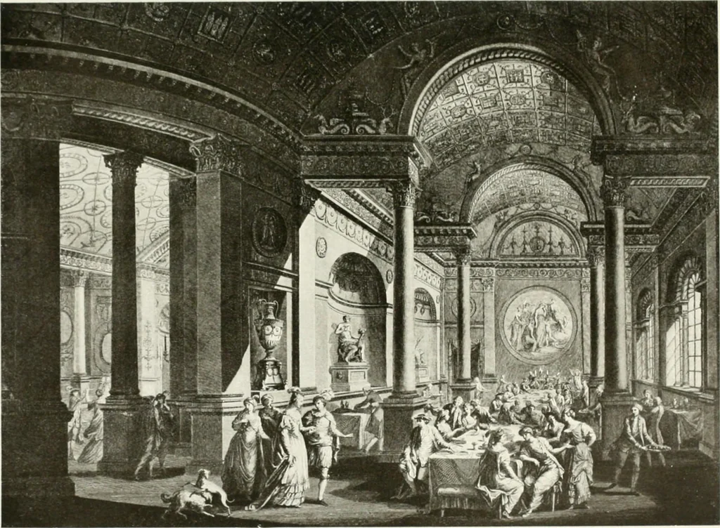 An illustration from Robert Adam & his brothers; their lives, work & influence on English architecture, decoration and furniture, 1916, leaf 296