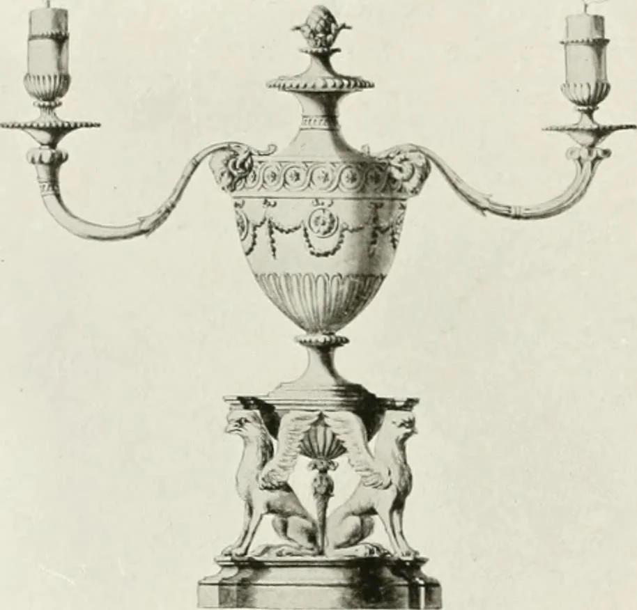 An illustration from Robert Adam & his brothers; their lives, work & influence on English architecture, decoration and furniture, 1916, leaf 85