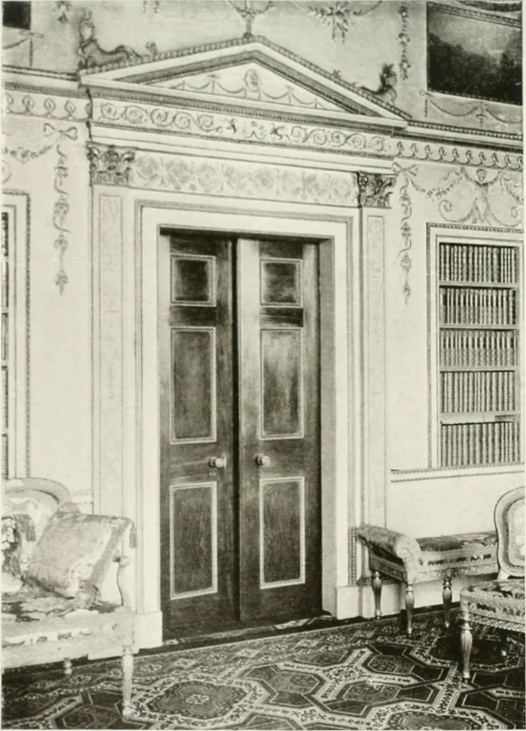 An illustration from Robert Adam & his brothers; their lives, work & influence on English architecture, decoration and furniture, 1916, leaf 94