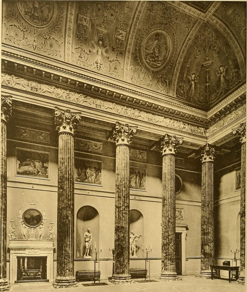 An illustration from Robert Adam & his brothers; their lives, work & influence on English architecture, decoration and furniture, 1915, leaf 103