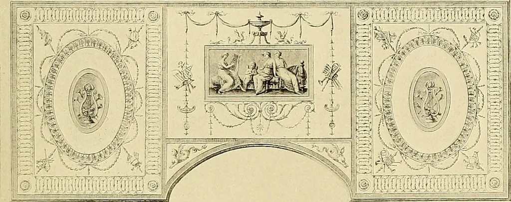 An illustration from Robert Adam & his brothers; their lives, work & influence on English architecture, decoration and furniture, 1915, leaf 292