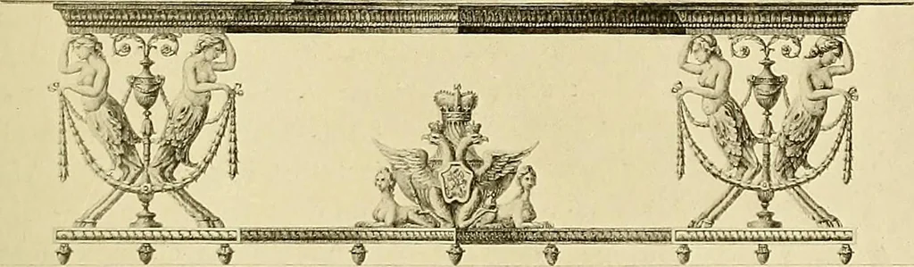 An illustration from Robert Adam & his brothers; their lives, work & influence on English architecture, decoration and furniture, 1915, leaf 292