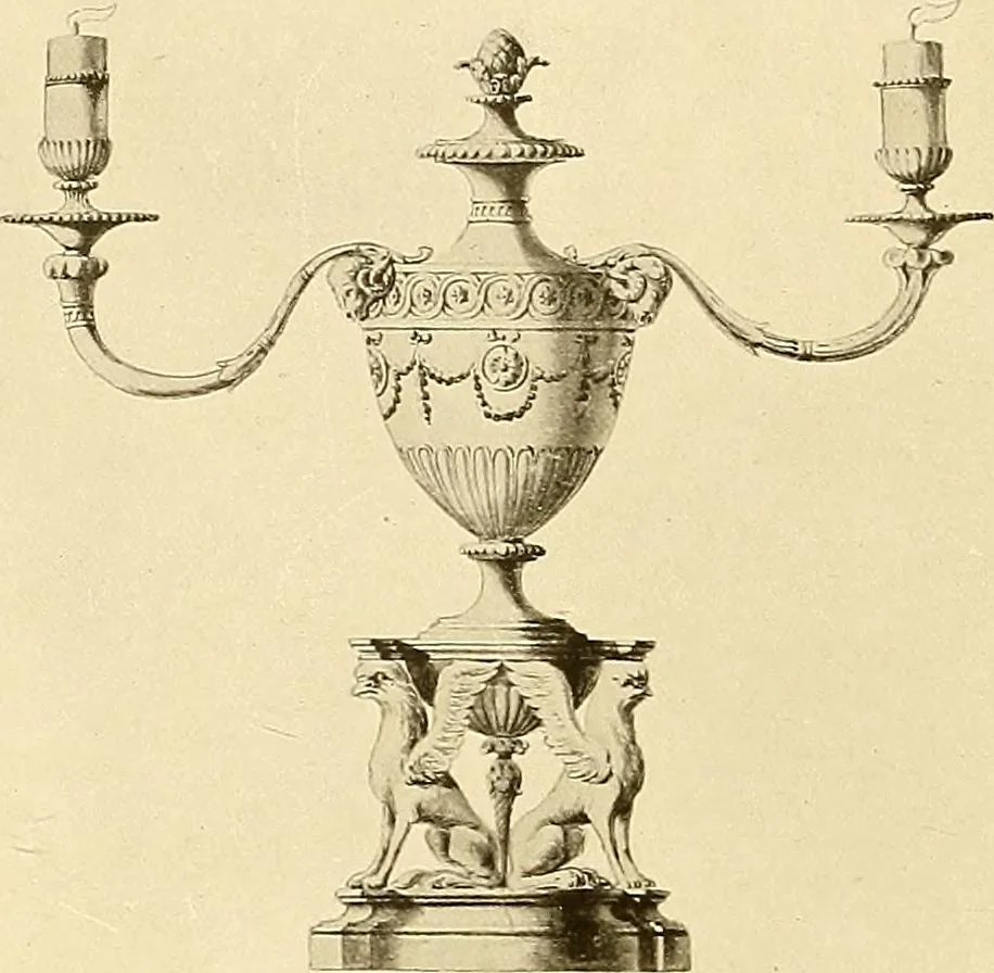 An illustration from Robert Adam & his brothers; their lives, work & influence on English architecture, decoration and furniture, 1915, leaf 87
