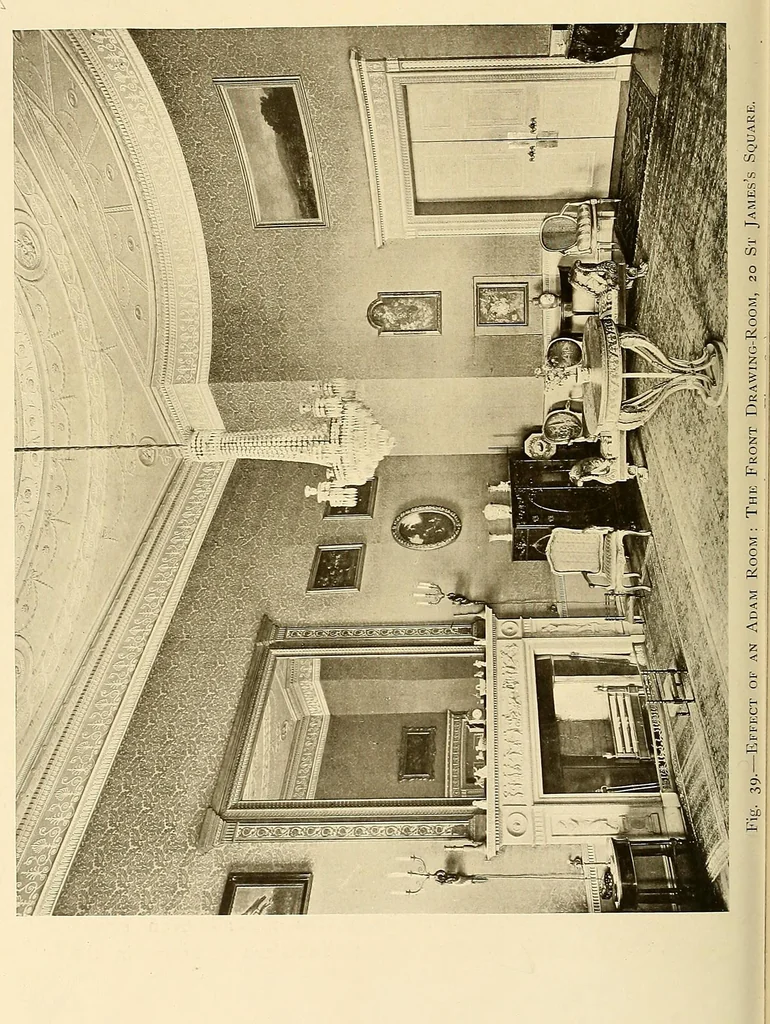 An illustration from Robert Adam & his brothers; their lives, work & influence on English architecture, decoration and furniture, 1915, leaf 89