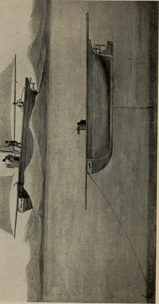 An illustration from Robert Fulton and the submarine, 1922, leaf 104
