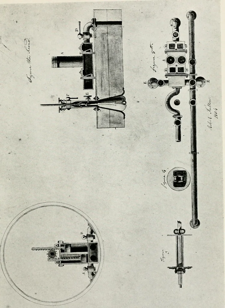 An illustration from Robert Fulton and the submarine, 1922, leaf 96