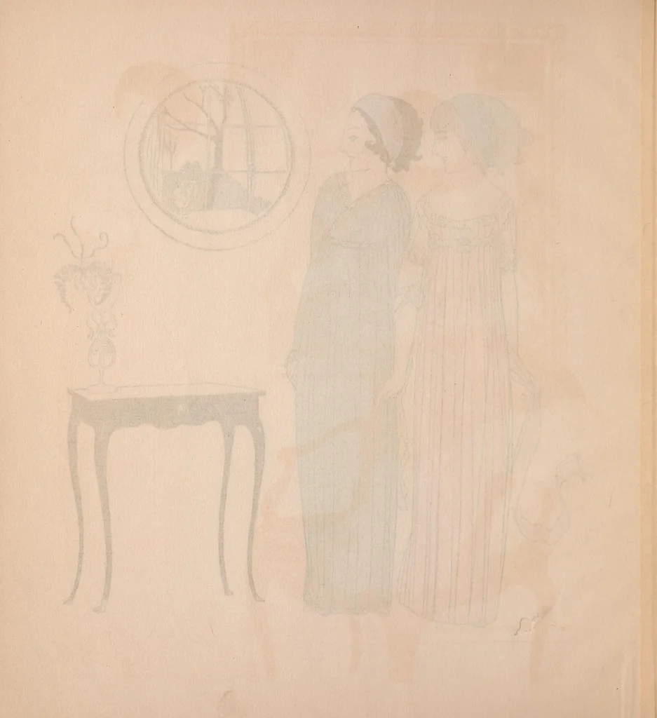 An illustration from Les robes de Paul Poiret, 1908, leaf 14