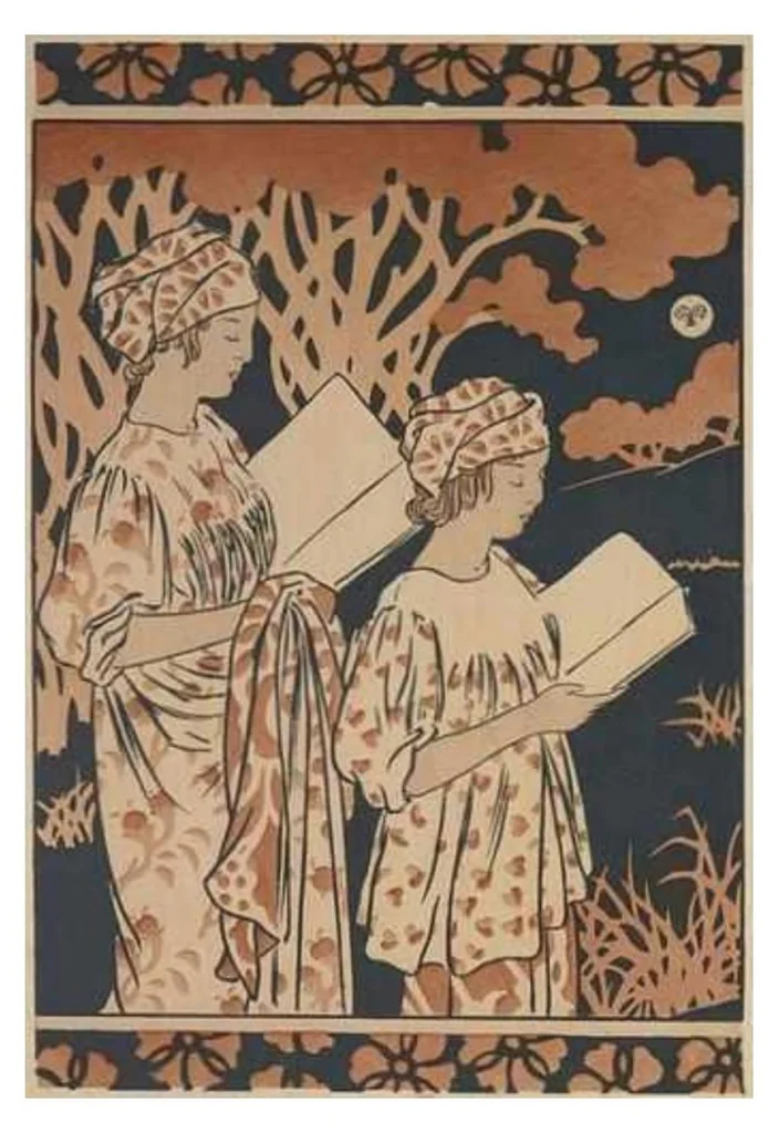 An illustration from La Fin des Livres Contes pour les Bibliophiles Uzanne Constant et Robida Albert, 1894, leaf 319