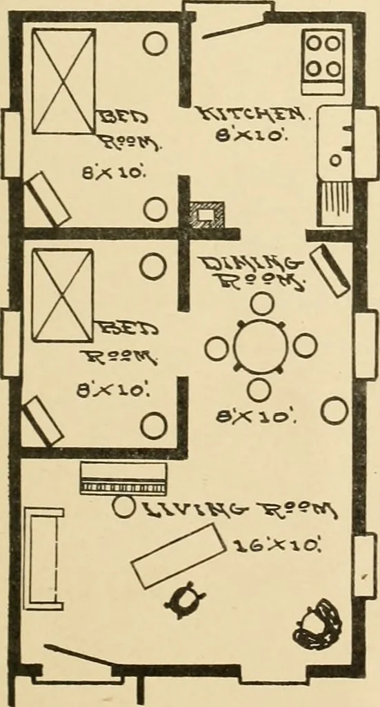 An illustration from Robinson’s money-saving mill-made cut-to-fit houses, 1914, leaf 10