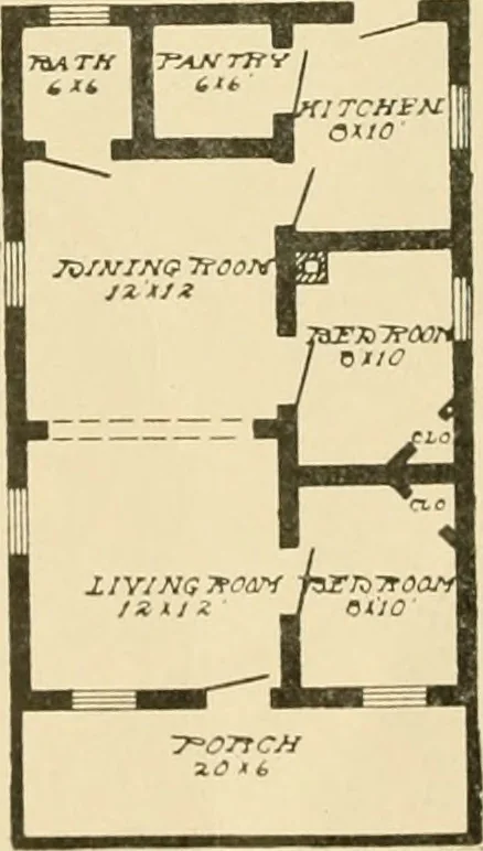 An illustration from Robinson’s money-saving mill-made cut-to-fit houses, 1914, leaf 13