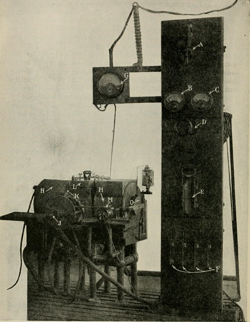 An illustration from Robison's Manual of radio telegraphy and telephony for the use of naval electricians, 1918, leaf 129