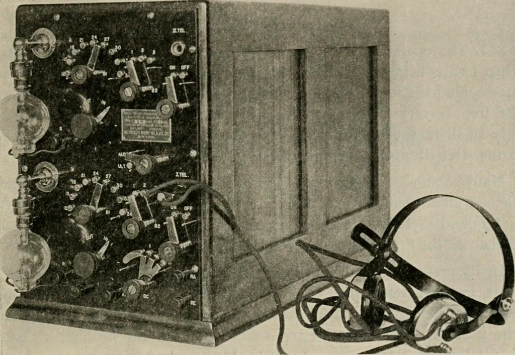 An illustration from Robison's Manual of radio telegraphy and telephony for the use of naval electricians, 1918, leaf 166