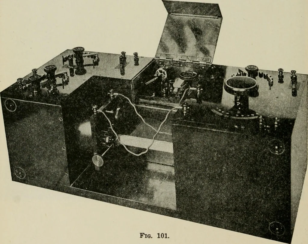 An illustration from Robison's Manual of radio telegraphy and telephony for the use of naval electricians, 1918, leaf 181