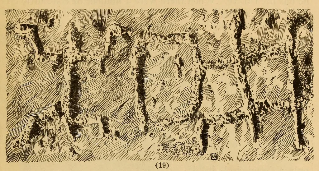 An illustration from Rock carvings of Hawaii; some possible traces of pre-historic Hawaiians, 1904, leaf 17