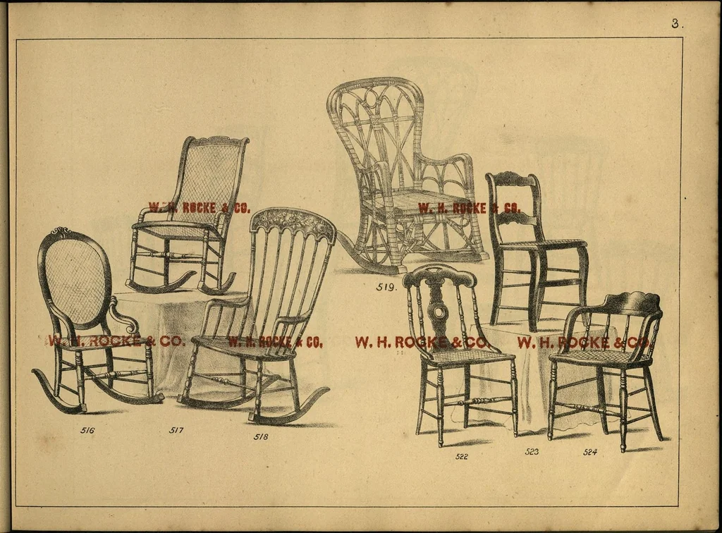 An illustration from Furniture pattern book / W.H. Rocke & Co., 1874, leaf 34